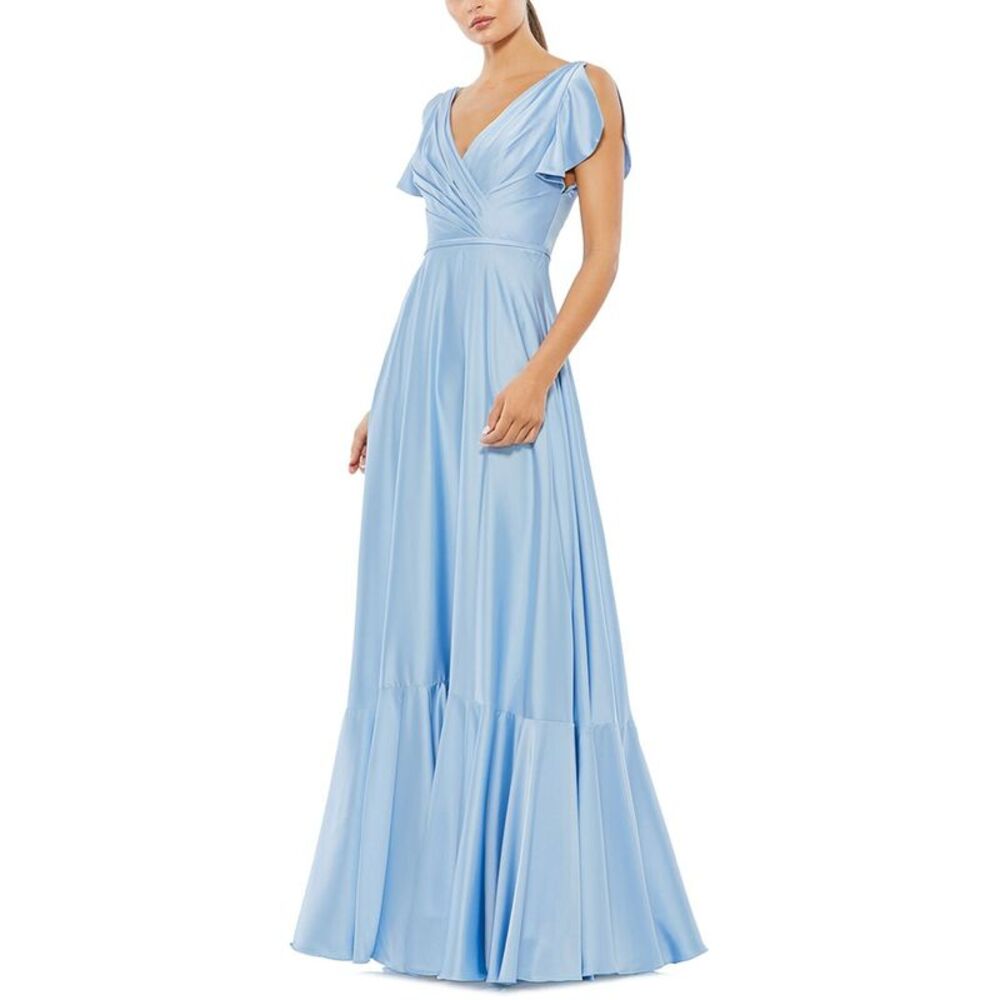 Mac Duggal Womens  Flounce Gown